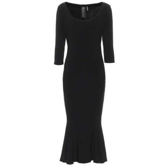 NORMA KAMALI NWT SCOOP NECK FISHTAIL DRESS TO MIDCALF - Picture 2 of 6